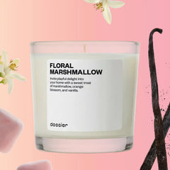 Floral Marshmallow Candle