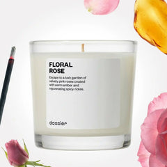 Floral Rose Candle